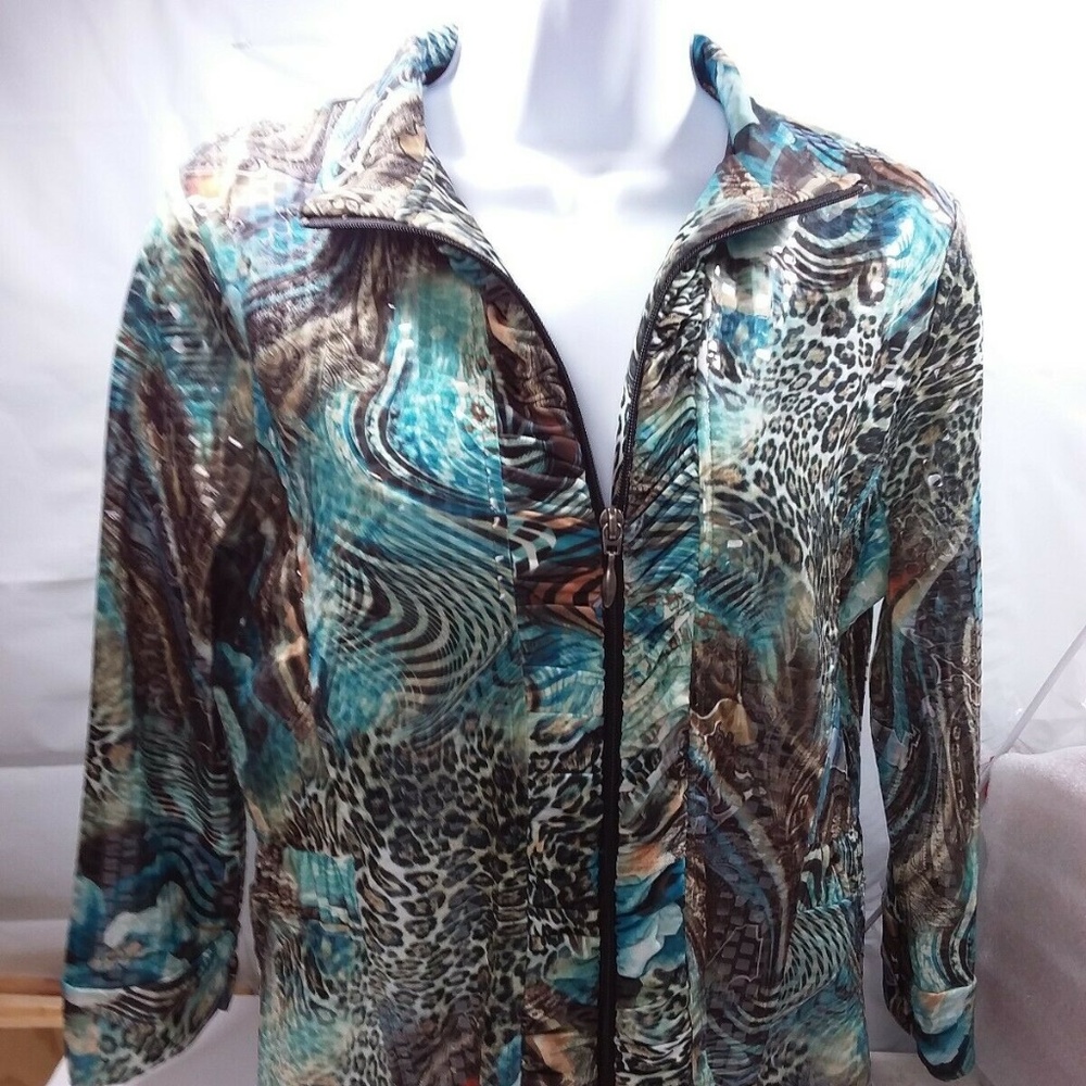 Tony Morgan ladies zipper shirt small